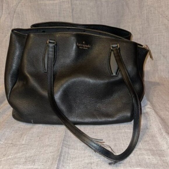 Black Kate Spade Monet Large Triple Compartment Tote - Picture 4 of 11